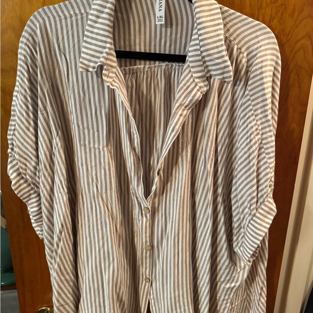 Zenana Outfitters Women’s Casual Striped Shirt
